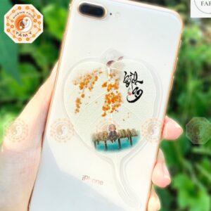 Lá Bồ Đề Thư Pháp Chú Tiểu Cây Cầu 3