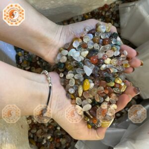 Đá Vụn Thạch Anh Ngũ Sắc Đánh Bóng Tự Nhiên 1