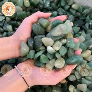 Đá Vụn Thạch Anh Xanh Lá Mài Bóng Tự Nhiên