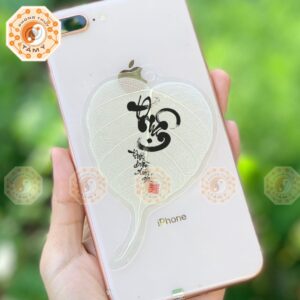 Lá Bồ Đề Chữ Thuận Màu Trắng