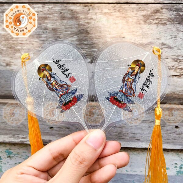 Lá Bồ Đề Hình Bồ Tát Vạn Dặm Bình An 2