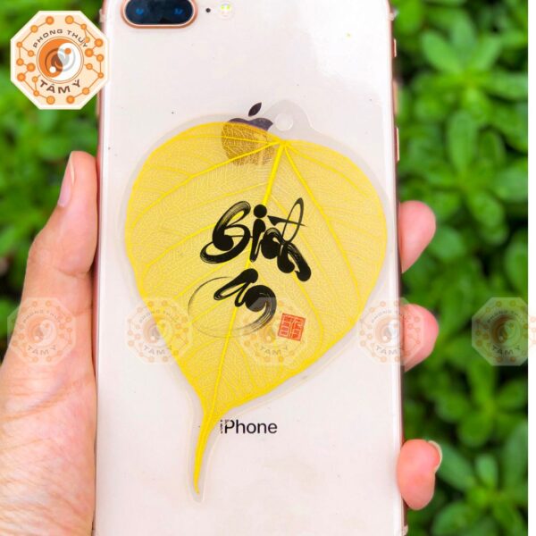 Lá Bồ Đề Thư Pháp Chữ Bình An