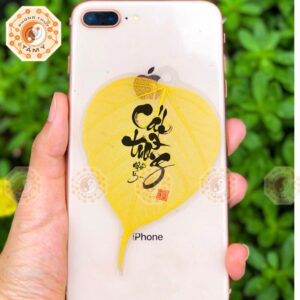 Lá Bồ Đề Thư Pháp Chữ Cát Tường 1
