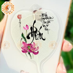 Lá Bồ Đề Thư Pháp Chữ Hiếu