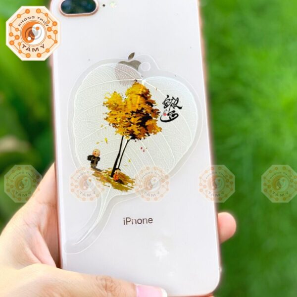 Lá Bồ Đề Thư Pháp Chú Tiểu Cây Phong 1