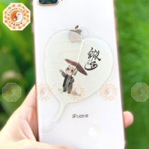 Lá Bồ Đề Thư Pháp Chú Tiểu Che Ô 4