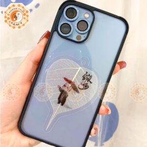 Lá Bồ Đề Thư Pháp Chú Tiểu Che Ô 5