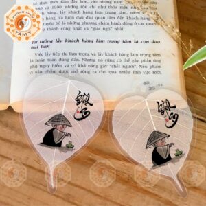 Lá Bồ Đề Thư Pháp Chú Tiểu Ếch Con 5