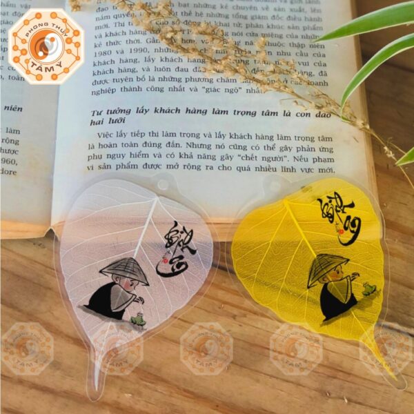 Lá Bồ Đề Thư Pháp Chú Tiểu Ếch Con 6