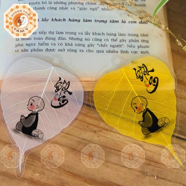 Lá Bồ Đề Thư Pháp Chú Tiểu Thiền