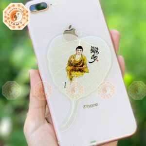 Lá Bồ Đề Thư Pháp Hình Phật Tổ