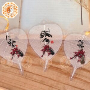 Lá Bồ Đề Vạn Sự Bình An Cành Đào