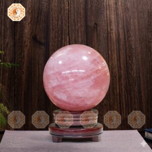 Quả Cầu Thạch Anh Hồng Đậm 4A