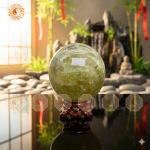 Quả Cầu Thạch Anh Vàng 3A